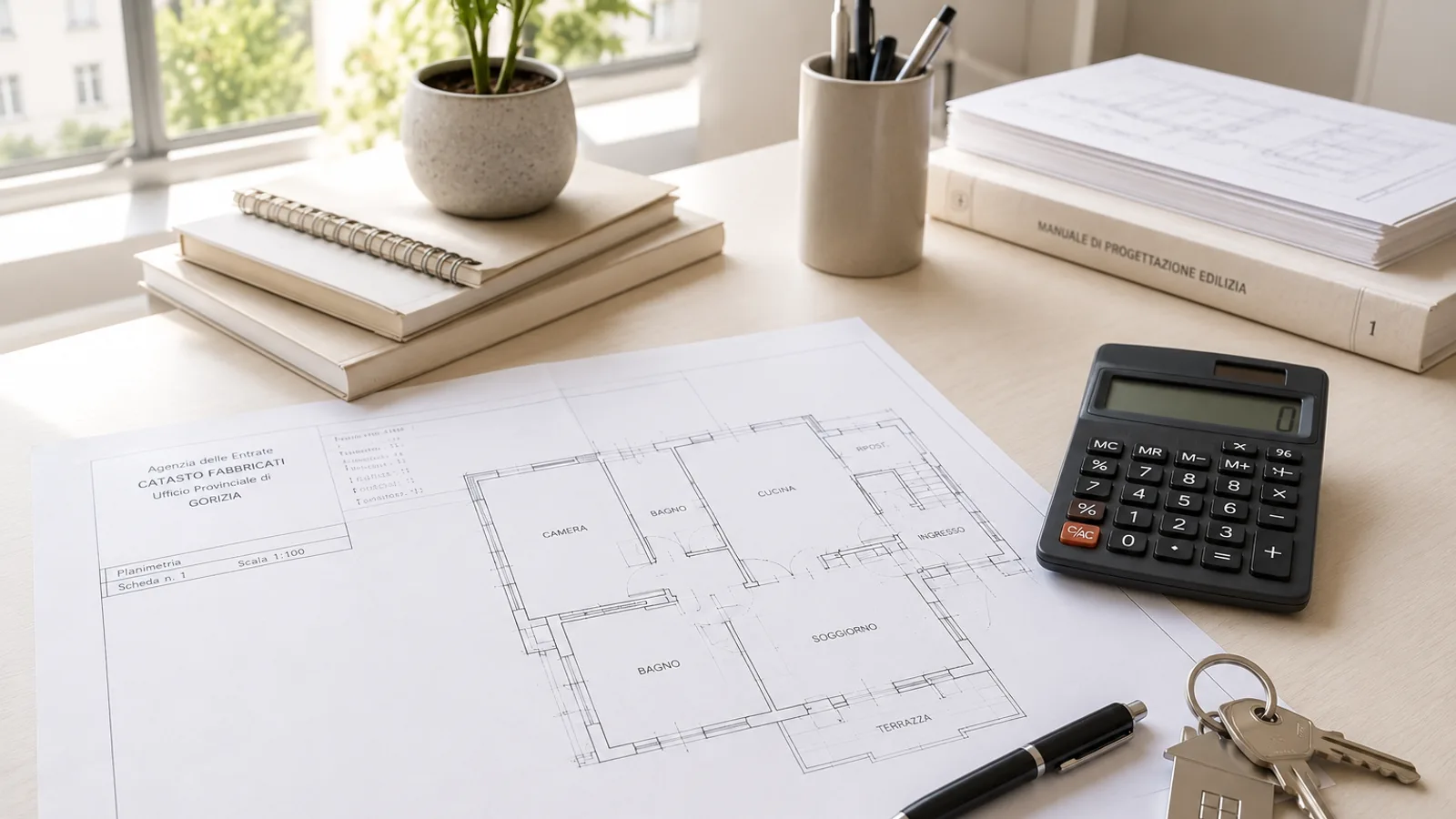 Planimetria catastale per analisi successione — preventivo geometra monfalcone